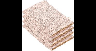 De Witte Lietaer Washandjes Stephanie Almond Blossom - 15 x 21 cm - set 4 stuks - Roze - Katoen