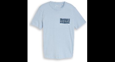Tom Tailor Denim - T-shirt met print - Maat XS - smart light blue