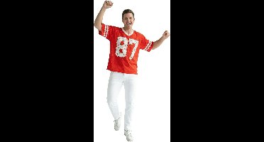 Ijshockeyshirt Oversized Rood Unisex - Maat M/L