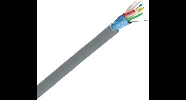 Dynamic signaalkabel afgeschermd Y(st)Y 4x2x0.8mm² Dca-s2,d0,a3 grijs per rol 100 meter