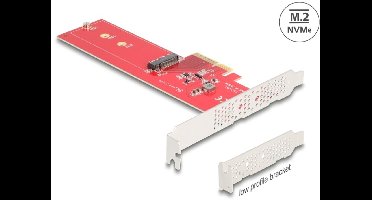 Delock PCI Express 5.0 x4 Card to 1 x internal NVMe M.2 Key M - Low Profile Form Factor