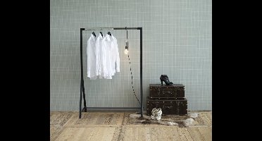 FYN Bonjour kledingrek zwart en chroom metaal