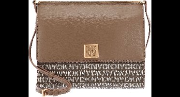 DKNY Schoudertas Mona MD Flap Crossbody Bag Chino / Shitake Lichtbruin
