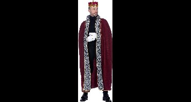 Luxe Koningsmantel Heren Bordeaux - Maat L