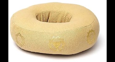 Klankschaalkussen 7 chakra’s beige M – 17 cm x 6 cm