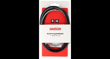 Simson schakel kabel uni SA / Gazelle zwart