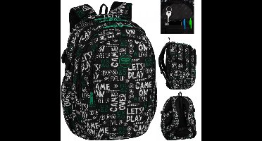 CoolPack Factor Rugzak Jongeren Zwart Groot Laptop Vak 29L