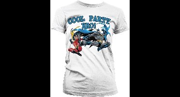 Batman Cool feestje, man! Girly T-shirt voor dames, witite