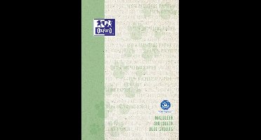 Oxford 400159557, Patroon, Groen, A4+, 100 vel, 90 g/m², Softcover