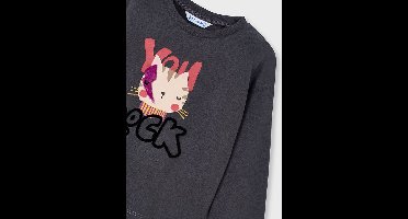MAYORAL - Meisjes t-shirt - Maat 110 - Meisjes - GRIJS -
