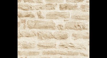 GROVE STENEN BEHANG | industrieel - Beige Crème - A.S. Création Elements 2