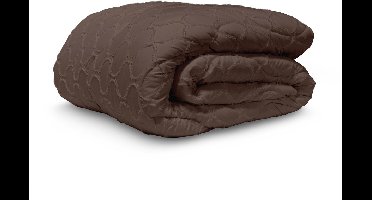 Zydante Dekbed Zonder Overtrek - Hoesloos Dekbed - Easy Dekbed - Tufted Curve - Bruin / 200x140