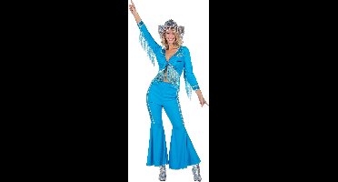 Western Verkleedset Franjes Dames Azuurblauw - Maat 42
