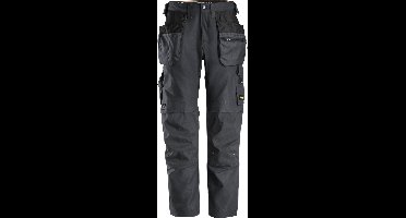 Snickers 6224 AllroundWork, Canvas+ Werkbroek met Holsterzakken - Staal Grijs/Staal Grijs - 48