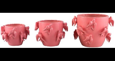 PTMD Bloempot Emmelyn - 30x30x22 cm - Keramiek - Roze