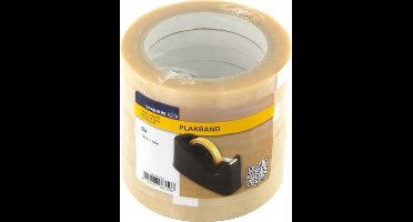 Plakband Raadhuis transparant - 12mmx66m krimp a 8 rol