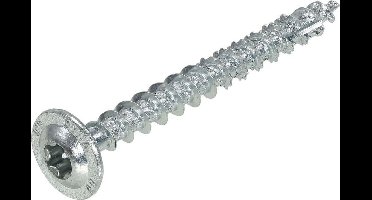 Dynaplus - Torx 30 Tellerkop schroeven - 6 x 50mm - Verzinkt - Voldaad (100 stuks)