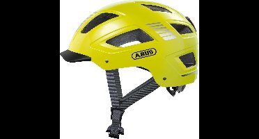 Fietshelm ABUS HYBAN 2.0 signal yellow M - 52-58 cm - geel - Geschikt voor gebruik op elektrische fietsen - stadsfietsen - 400 g