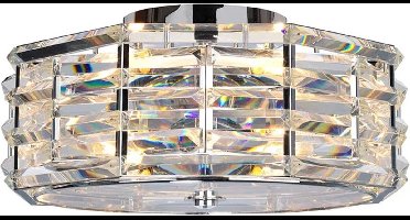 Elstead Lighting LED Plafondlamp Shoal | 4X E27 Max 60W | Dimbaar | Polished Nickel