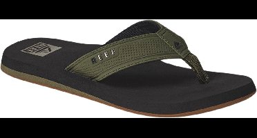 Reef The Layback black/Olive Heren Slippers - Zwart/Olijfgroen - Maat 45