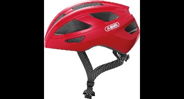 Fietshelm ABUS MACATOR blaze red L - 58-62 cm - rood - Geschikt voor gebruik op elektrische fietsen - stadsfietsen - 360 g