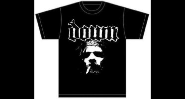 Down - Face Heren T-shirt - XXL - Zwart