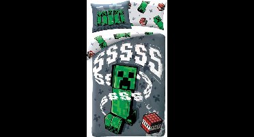 Minecraft Dekbedovertrek TNT- 140 x 200 cm - Katoen
