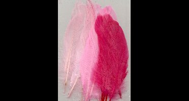 Vaessen Creative Feathers long - 15,5-20cm - 15stuks - pink