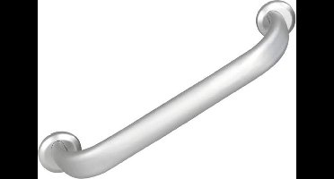 WENKO Wandgreep Secura Premium 43cm aluminium - Veiligheidsgreep - Wandbeugel - Badgreep - Belastbaarheid max. 120 kg - TÜV GS getest, gekeurd en gecertificeerd