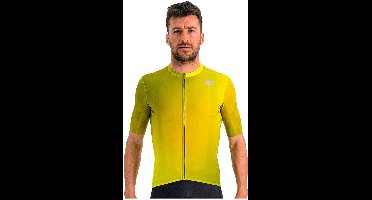 Sportful Fietsshirt Korte Mouwen Geel Groen Heren - Rocket Jersey Masala Cedar Guacamole-M