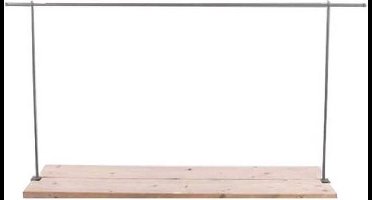 Van der Leeden - Tafelklem - Geschikt voor Tuintafel 140 t/m 250 cm - Grijs - 90 cm hoog