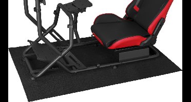 Race cockpit vloermat anti slip - race cockpit mat vloerbescherming - sim racing vloermat - racestuur standaard vloermat wheel stand - XL formaat 150 cm x 90 cm