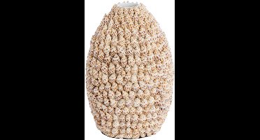 Light & Living - Vaas SHELL - Ø19x28.5cm - Bruin