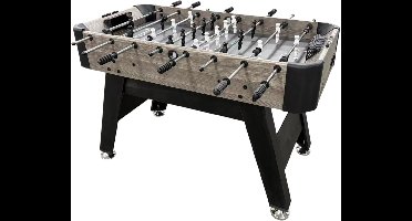 Cougar Striker Voetbaltafel – Eiken/Zwart – Luxe Voetbaltafel met Verstelbare Pootjes, Balteruggave & Scoretellers – Voor 2 tot 4 spelers