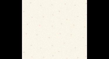 HARTJES BEHANG | Kinderkamer - Wit Roze Metallic - A.S. Création Kids Studio