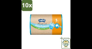 10 x Swirl – Pedaalemmerzakken – Geparfumeerd Ocean Fresh – 5 L – 45 zakken - Wasstrips - Pedaalemmerzak - Geparfumeerde Emmerzak - Zeelucht Emmerzak - Emmerzak Ocean Fresh - Duurzame Emmerzak