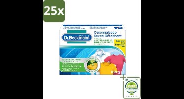 25 x Dr.Beckmann - Vlekkenverwijderaar - Ossengalzeep Met Aloë Vera - Witte en Gekleurde Was - 100g - Grootverpakking - Vaatwasstrips - Vlekkenverwijderaar - Textiel Reinigen - Tapijt Reinigen - Meubel Reinigen - Aloë Vera