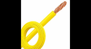 Montagedraad VDS 2.5mm² (H07Z-K) 90°C geel - per rol 100 meter (51785)