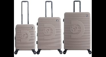 Discovery Eclipse Harde Koffer set / Trolley set / Reiskoffer set - (S/M/L) - Bruin - Bruin / Set