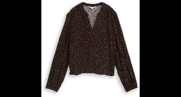 Tom Tailor Denim - Blouse met patroon - Maat XXL - brown black leo print