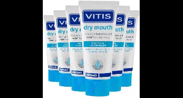 Vitis Droge Mond Mondgel - 6 x 50 ml - Voordeelverpakking