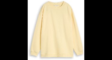 Tom Tailor Denim - Oversized sweatshirt met print - Maat M - soft vanilla yellow