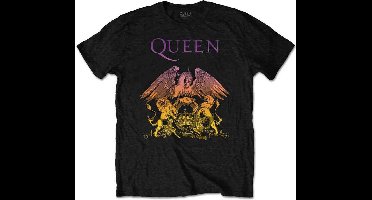 Queen - Gradient Crest Heren T-shirt - M - Zwart