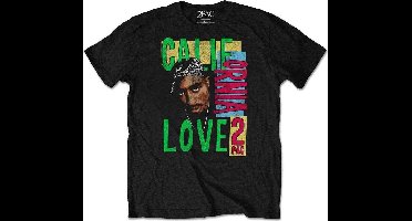 Tupac Heren Tshirt -2XL- California Love Zwart