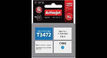 Activejet AE-34CNX inkt (vervangt Epson 34XL T3472; Supreme; 14 ml; blauw)