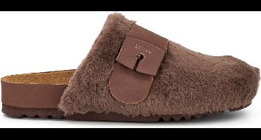 SCHOLL ALASKA 3.0 Synthetic fur GR Womens Brown FALSO Clogs - Brown - Maat 36