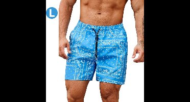 Bovista Zwembroek Heren - Zwem Broek Mannen - Badkleding - Zwemmen - Jongens - Swimming Shorts - Zomerbroek - Met Zakken - Koningsblauw - Maat L