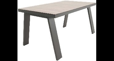Lesli Living - Tuintafel Estoril - Grijs - 150x90x75cm