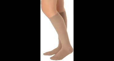Scoby - Steunkousen - Compressie Sokken - Vliegtuigkousen - Travel/Running Socks - Geschikt Voor Hardlopen/Voetbal/Hockey/Wandelen - 42 t/m 46 - Beige