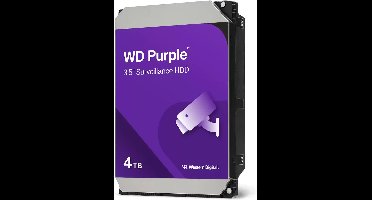Western Digital Purple interne harde schijf 4 TB 5400 RPM 128 MB 3.5" SATA III